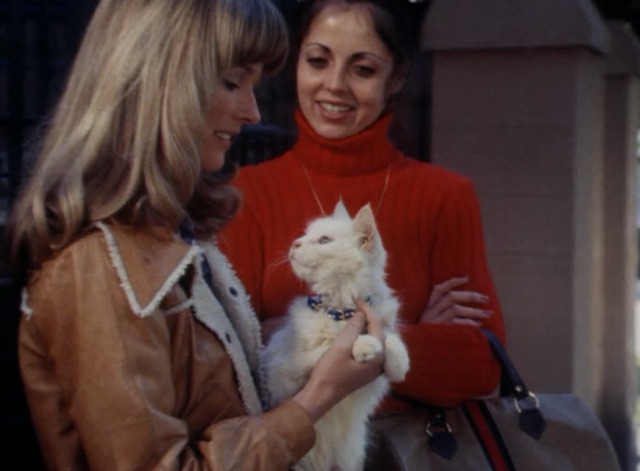 Kolchak: The Night Stalker - The Trevi Collection - white cat Flo being held by model