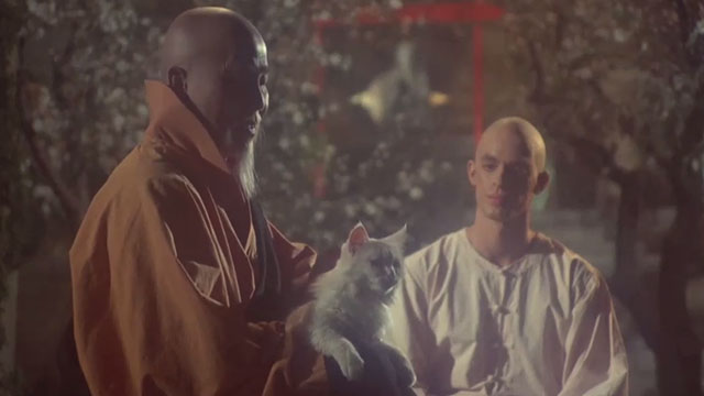 Kung Fu - Chains - Master Po Keye Luke holding longhair white cat with young Caine Keith Carradine