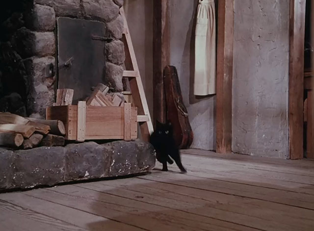 Little House on the Prairie - Days of Sunshine, Days of Shadows Part Two - black cat rounding corner inside house