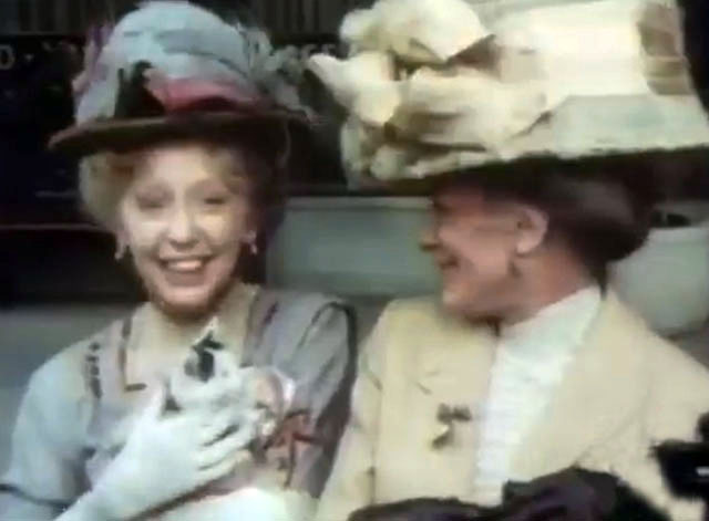 The Magical World of Disney - The Adventures of Pollyanna - Mrs. Tarbell Gretchen Wyler and Miss Best Anne Haney holding white and black kitten Charles