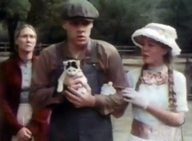 The Magical World of Disney - The Adventures of Pollyanna - Patsy Kensit leading Tom James J. Collins holding white and black kitten Charles with widow Kenn Amy Macintosh