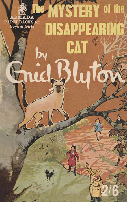 book cover for Enid Blyton book The Mystery of the Disappearing Cat
