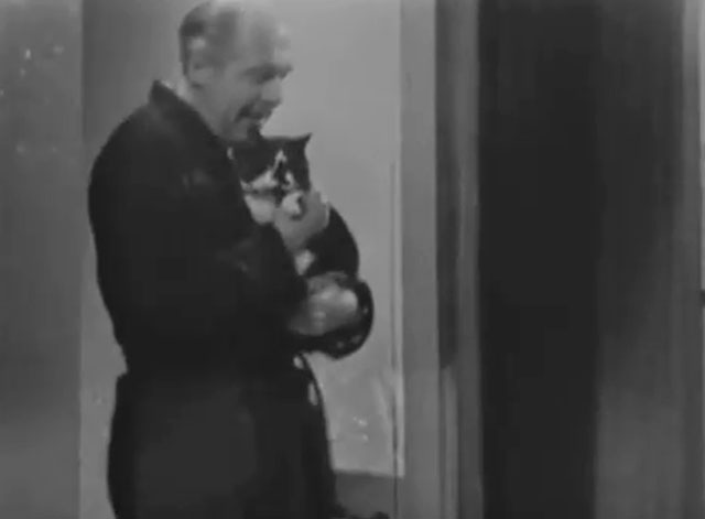 A Man Called Harry Brent - Episode 2 Jacqueline - porter John Horsley holding tuxedo cat