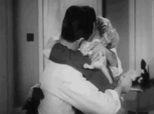 The Millionaire - Ralph the Cat - Freddie Del Moore holding kitten while hugging Judy Jean Willes