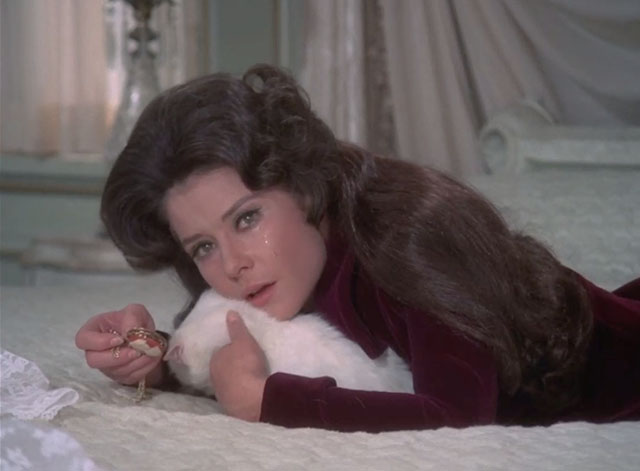 Mission: Impossible - The Falcon, Part 1 - Francesca Diane Baker lying on bed with longhair white cat