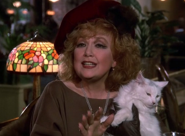 Murder She Wrote - Capitol Offense long-haired white cat held by Kaye Sheppard Edie Adams