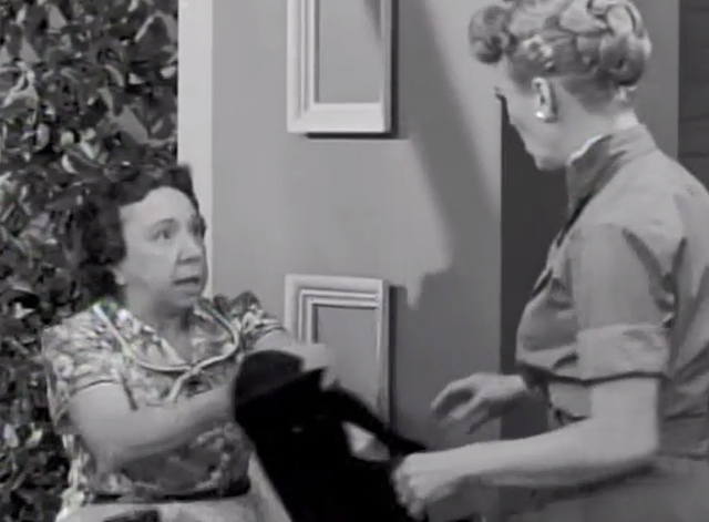 Our Miss Brooks - Big Ears - Angela Jesslyn Fax handing black cat to Miss Brooks Eve Arden