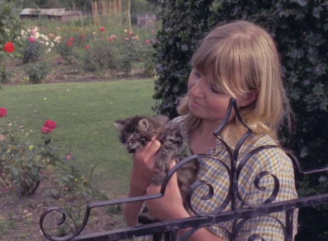 Play for Today - Penda's Fen - Mrs. Arne Jennie Heslewood holding longhair tabby kitten