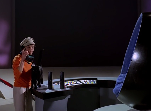 The Prisoner - Dance of the Dead black cat with Number 2 Mary Morris