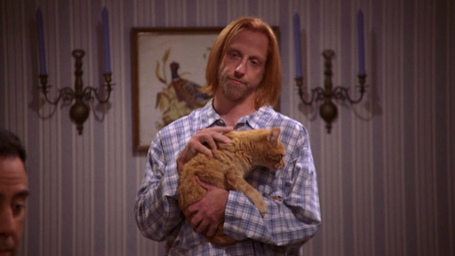 Everybody Loves Raymond - Just a Formality Peter with orange tabby cat Miss Puss