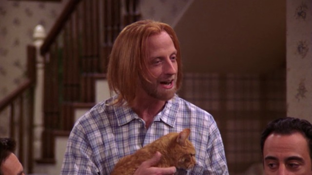 Everybody Loves Raymond - Just a Formality Peter with orange tabby cat Miss Puss close