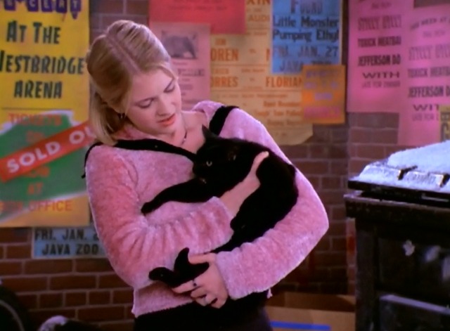 Sabrina the Teenage Witch - A Girl and Her Cat - black cat Salem held by Sabrina Melissa Joan Hart