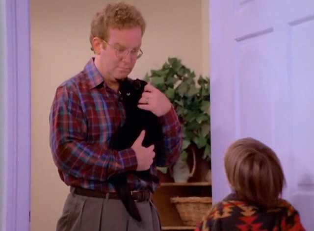 Sabrina the Teenage Witch - A Girl and Her Cat - black cat Salem held by Joe O'Connor with Rex Seth Adkins