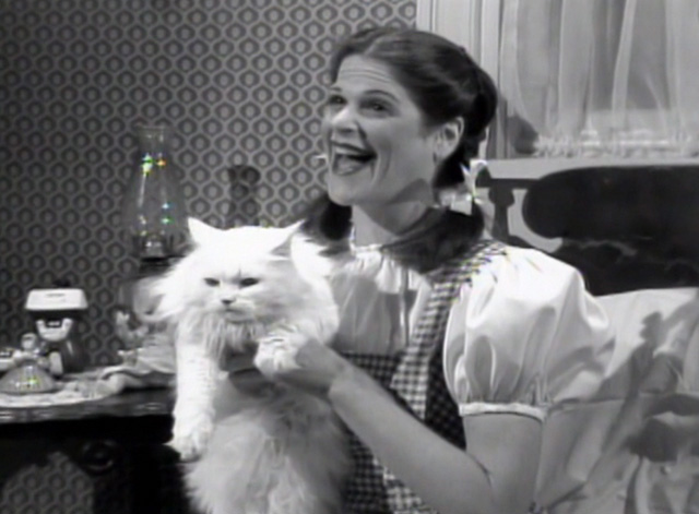Saturday Night Live - The Incredible Man - Jennifer Gilda Radner with white Persian cat Tinky