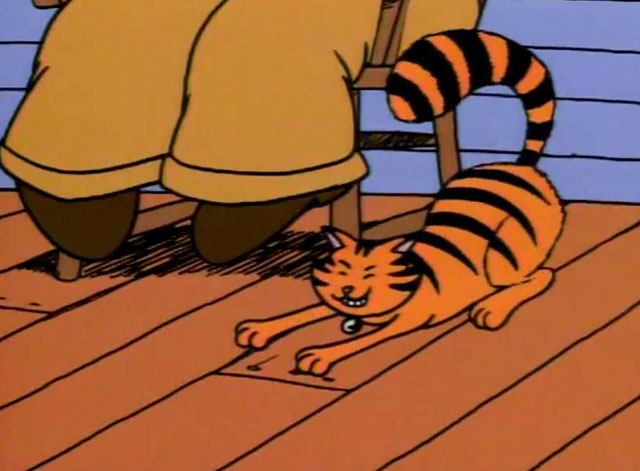Schoolhouse Rock - The Tale of Mr. Morton - orange tabby cat stretching