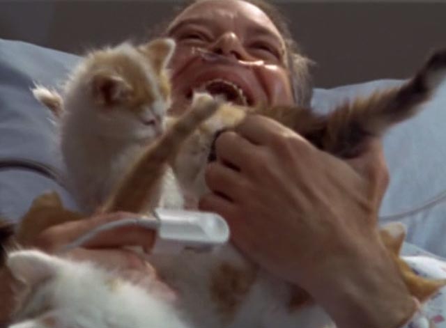 Scrubs - My House - laughing male patient covered with kittens