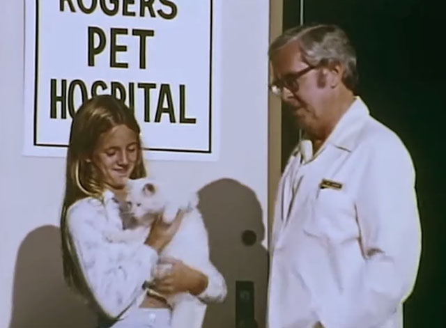 The Secrets of Isis - Lucky - Dr. Roberts Robert Forward with girl Bobbi holding white cat Stuart