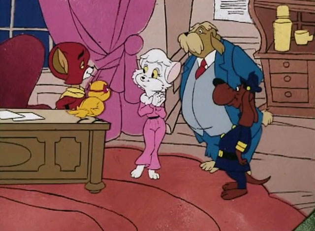 The Secret Lives of Waldo Kitty - Cat Man - cartoon Cat Man and Bird Wonder with Felicia, Commissioner and Officer in office