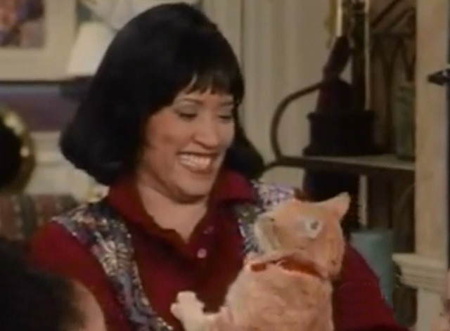 Sister, Sister - Cheater, Cheater - Lisa Jack&eacute;e Harry with orange tabby cat Little Ray