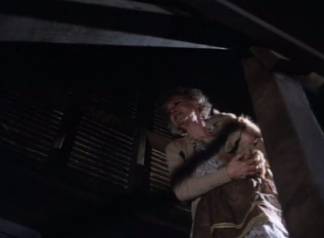 Tales From the Crypt - Collection Completed - Anita Audra Lindley carrying orange tabby cat Mew Mew into basement