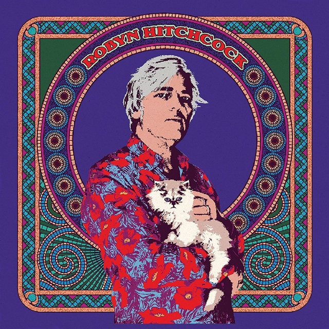 Autumn Sunglasses - Robyn Hitchcock - cover art for self titled album with Persian kitten Tiny