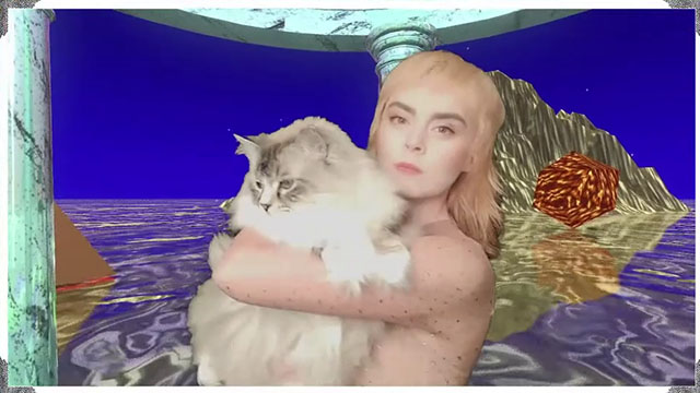 Call My Name - Young Ejecta - Leanne Macomber holding longhair silver tabby cat