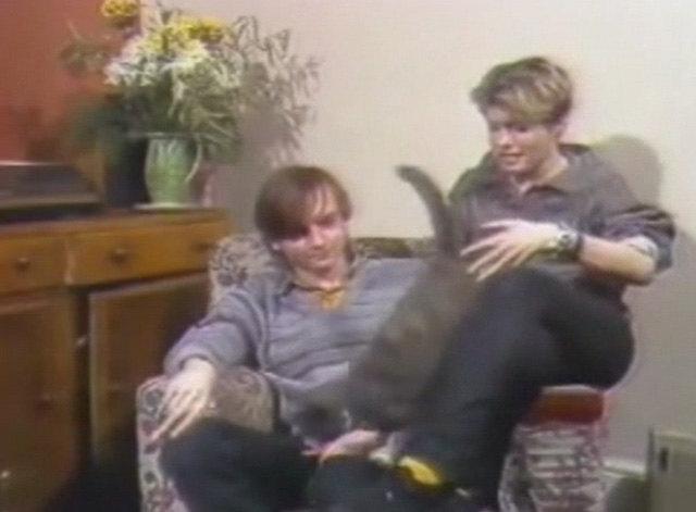 Container Drivers - The Fall - Mark E. Smith and Brix Smith with cat