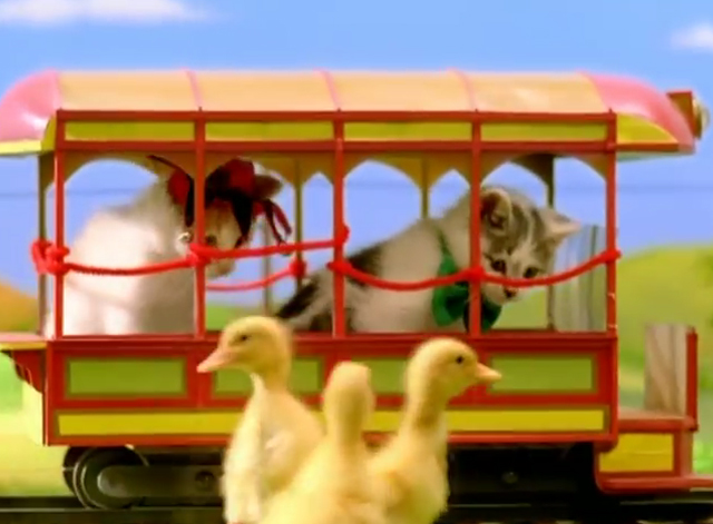 The Joker - Fatboy Slim with Bootsy Collins - kittens on train looking at ducklings