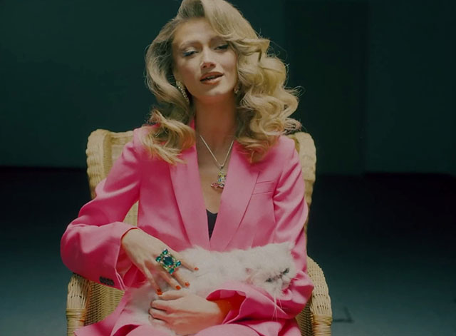 Remedy - Leony - white Persian cat in lap of Leony